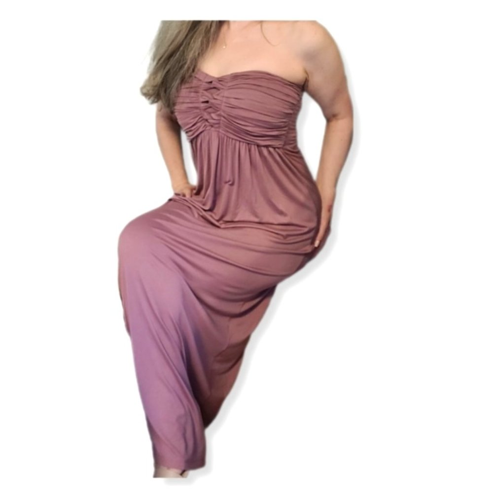 KISMEL NWT Strapless Dusty Rose Maxi Summer Dress